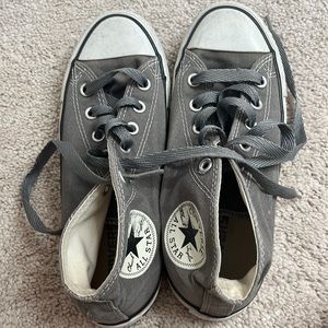 Used Dark Grey Converse size 7 women’s size 5 men’s